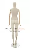 Manichino donna Collezione ABSolute in ABS con busto e testa rivestiti e braccia legno