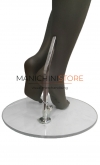 Plus size female mannequin with egg head - anthracite