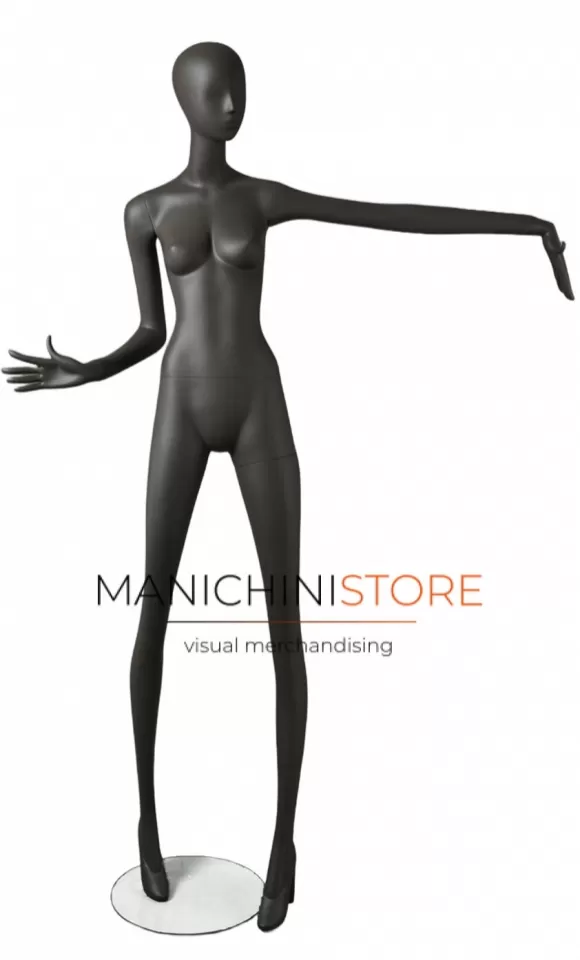 Manichino donna Collezione Artemide - posa 1 antracite