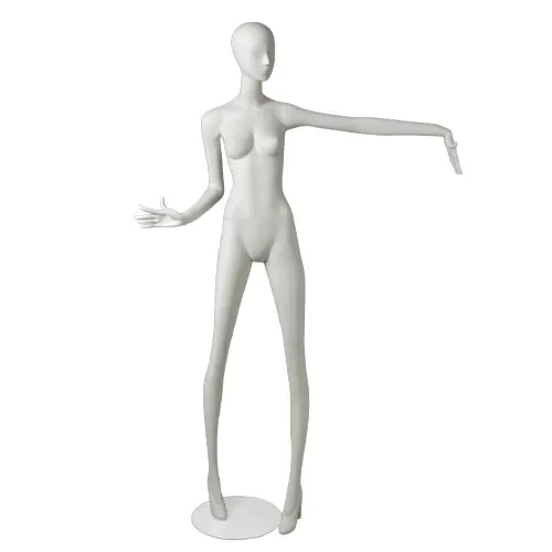 Manichino donna Collezione Artemide - posa 1 bianco latte