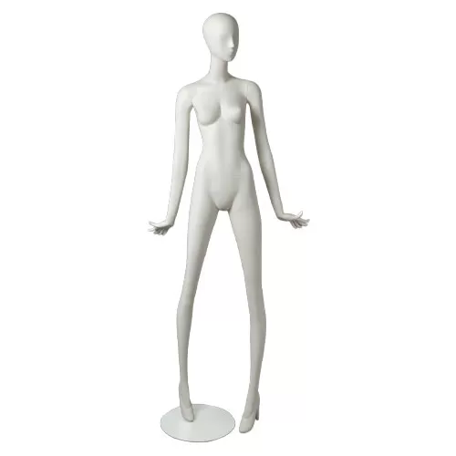 Manichino donna Collezione Artemide - posa 2 bianco latte