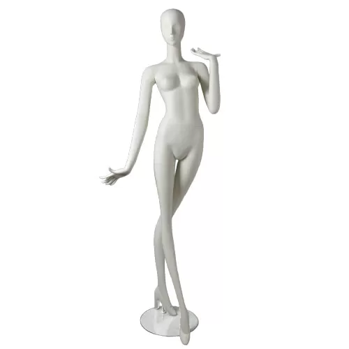Manichino donna Collezione Artemide - posa 3 bianco latte