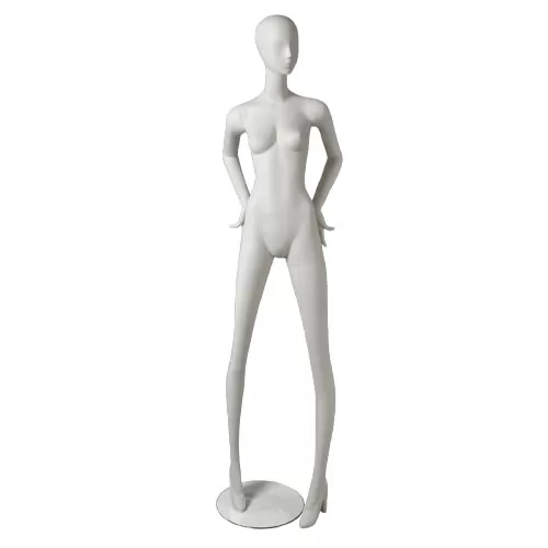 Manichino donna Collezione Artemide - posa 4 bianco latte