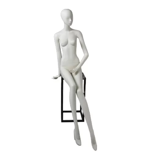 Manichino donna Collezione Artemide - posa 6 bianco latte
