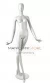 Manichino donna Collezione Artemide - posa 7 bianco latte