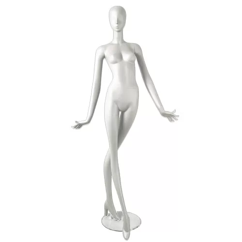 Manichino donna Collezione Artemide - posa 7 bianco latte