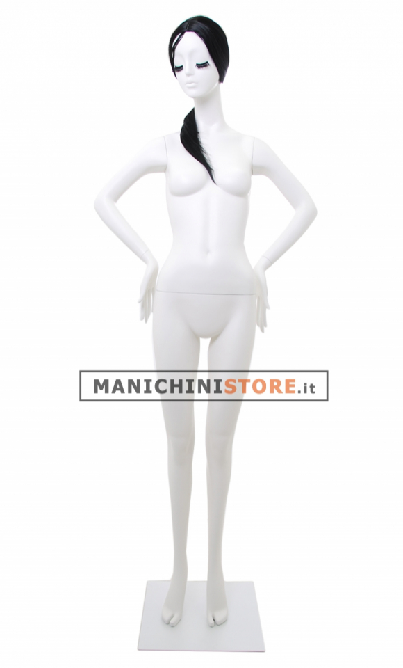 Manichino donna con make up e parrucca - BB4