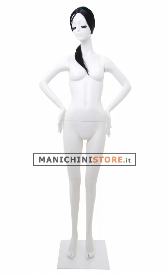 Manichino donna con make up e parrucca - BB4