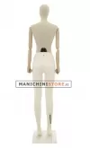 Manichino donna Plastic Linen con braccia in legno