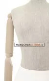 Manichino donna Plastic Linen con braccia in legno
