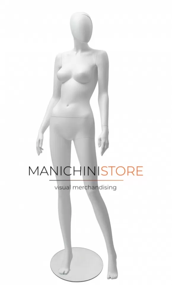 Manichino donna collezione Creta - bianco opaco