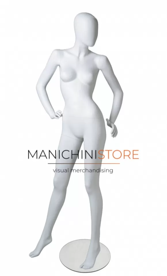 Manichino donna collezione Creta - bianco opaco