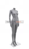 Manichino donna senza testa plastica grigio opaco 6