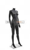Manichino donna senza testa plastica nero opaco 1