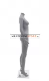 Manichino donna senza testa plastica grigio opaco 6
