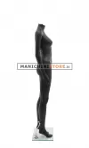 Manichino donna senza testa plastica nero opaco 6