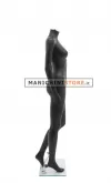 Manichino donna senza testa plastica nero opaco 2