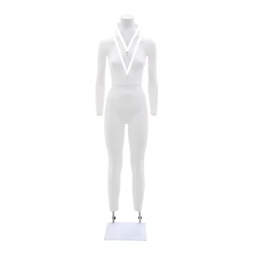 Manichino donna per foto internet e-commerce base doppia asta