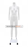 Manichino donna per foto internet e-commerce base doppia asta con ruote
