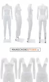 Manichino donna per foto internet e-commerce base doppia asta
