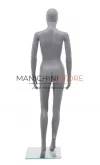 Noleggio manichino donna testa uovo in plastica - grigio