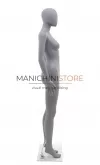 Noleggio manichino donna testa uovo in plastica - grigio