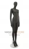 Manichino donna testa uovo Collezione Moon - Black