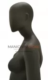 Manichino donna testa uovo Collezione Moon - Black