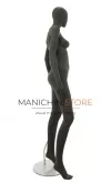 Manichino donna testa uovo Collezione Moon - Black