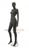 Manichino donna testa uovo Collezione Moon - Black
