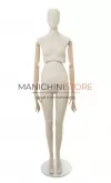 Manichino donna snodato con braccia legno