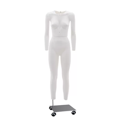 Manichino donna 2G per foto internet e-commerce base con ruote