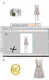 Manichino donna per foto internet e-commerce base con ruote