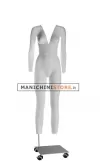 Manichino donna per foto internet e-commerce base con ruote
