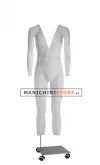 Manichino uomo per foto internet e-commerce base con ruote - ex noleggio