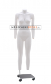 Noleggio Manichino donna 2 per foto internet e-commerce base con ruote