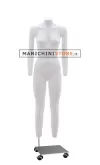 Noleggio Manichino donna 2 per foto internet e-commerce base con ruote