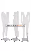 Noleggio Manichino donna 2 per foto internet e-commerce base con ruote