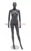 Noleggio manichino donna testa uovo in Ecoplastic - grigio antracite