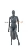 Noleggio manichino donna testa uovo in Ecoplastic - grigio antracite seduto