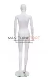 Manichino donna testa uovo in Ecoplastic - bianco