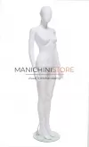 Manichino donna testa uovo in Ecoplastic - bianco
