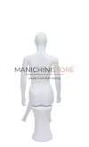 Manichino donna testa uovo in Ecoplastic - bianco seduto