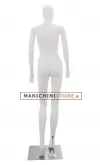 Manichino donna testa stilizzata in Ecoplastic - bianco