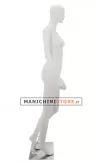 Manichino donna testa stilizzata in Ecoplastic - bianco
