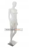 Manichino donna testa stilizzata in Ecoplastic - bianco