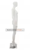 Manichino donna testa stilizzata in Ecoplastic - bianco