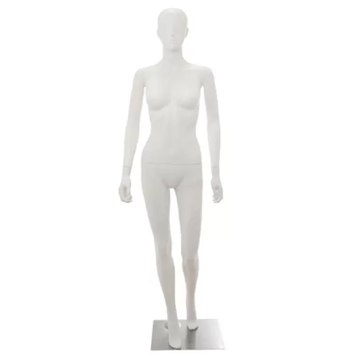 Manichino donna testa stilizzata in Ecoplastic - bianco