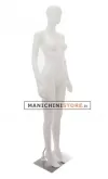 Manichino donna testa stilizzata in Ecoplastic - bianco