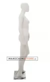 Manichino donna testa uovo in Ecoplastic - bianco